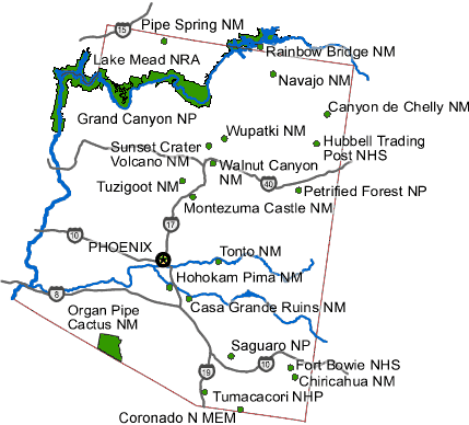 State Parks In Arizona Map - Gretal Gilbertine
