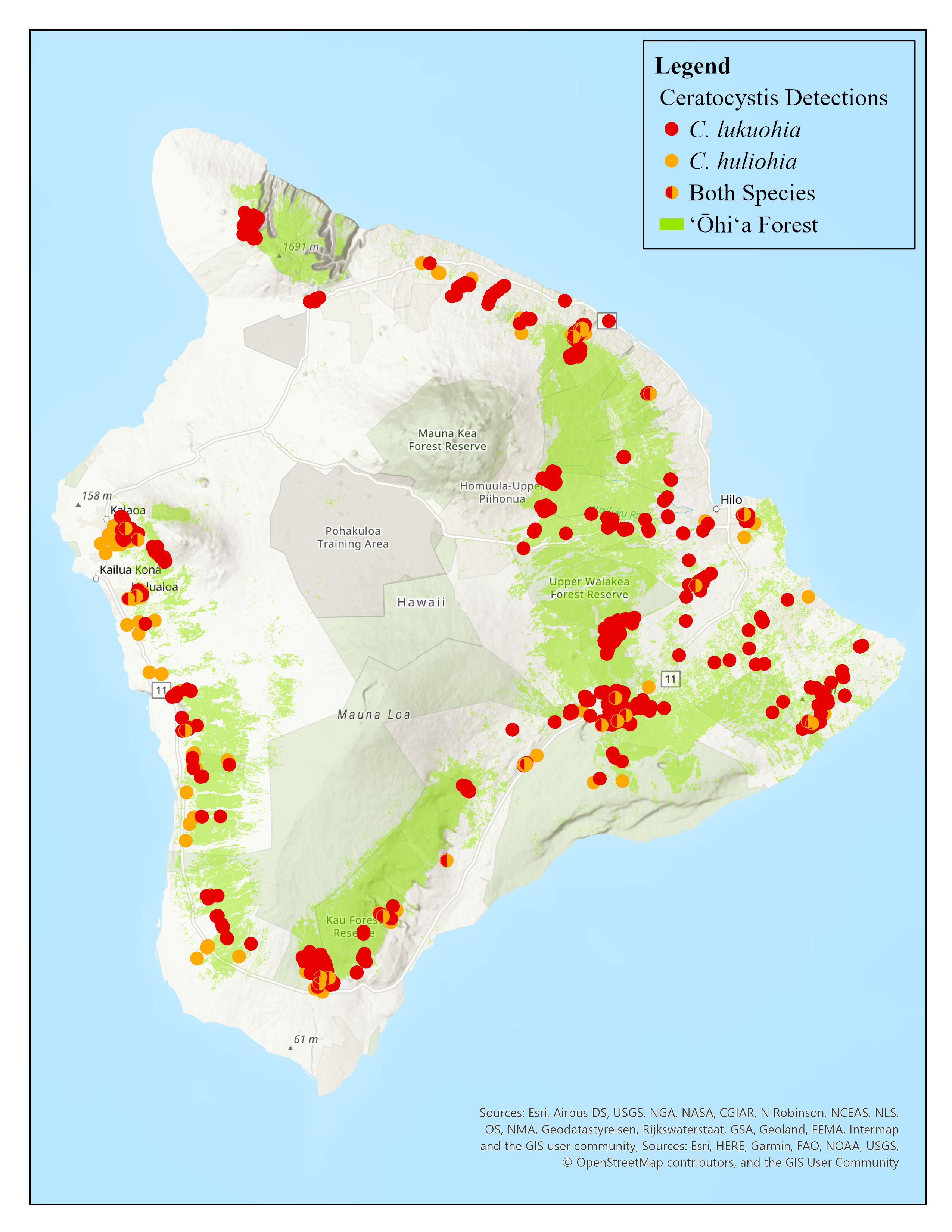 Where is Rapid ʻŌhiʻa Death