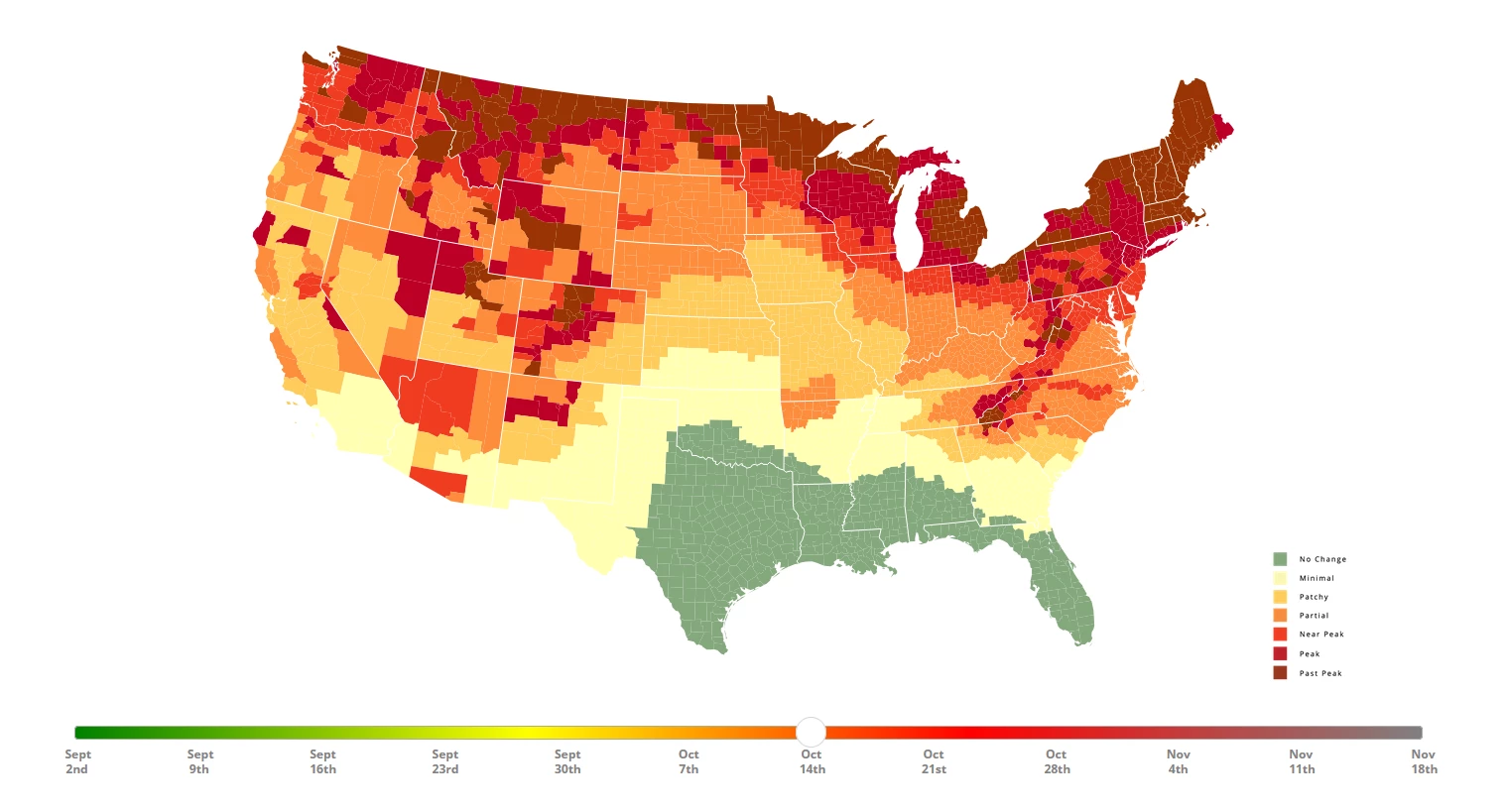 Fall Foliage Map 2024